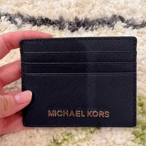 Michael Kors Navy Blue Card Holder